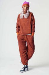 Jogging en coton bio Orange - Evie